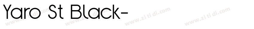 Yaro St Black字体转换